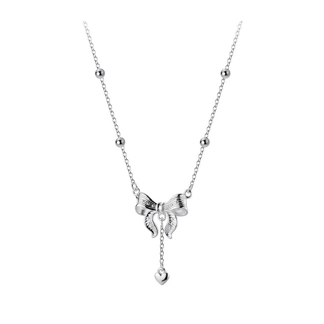 Collier Papillon d’Éclat – Argent S925 & Nœud Papillon S990